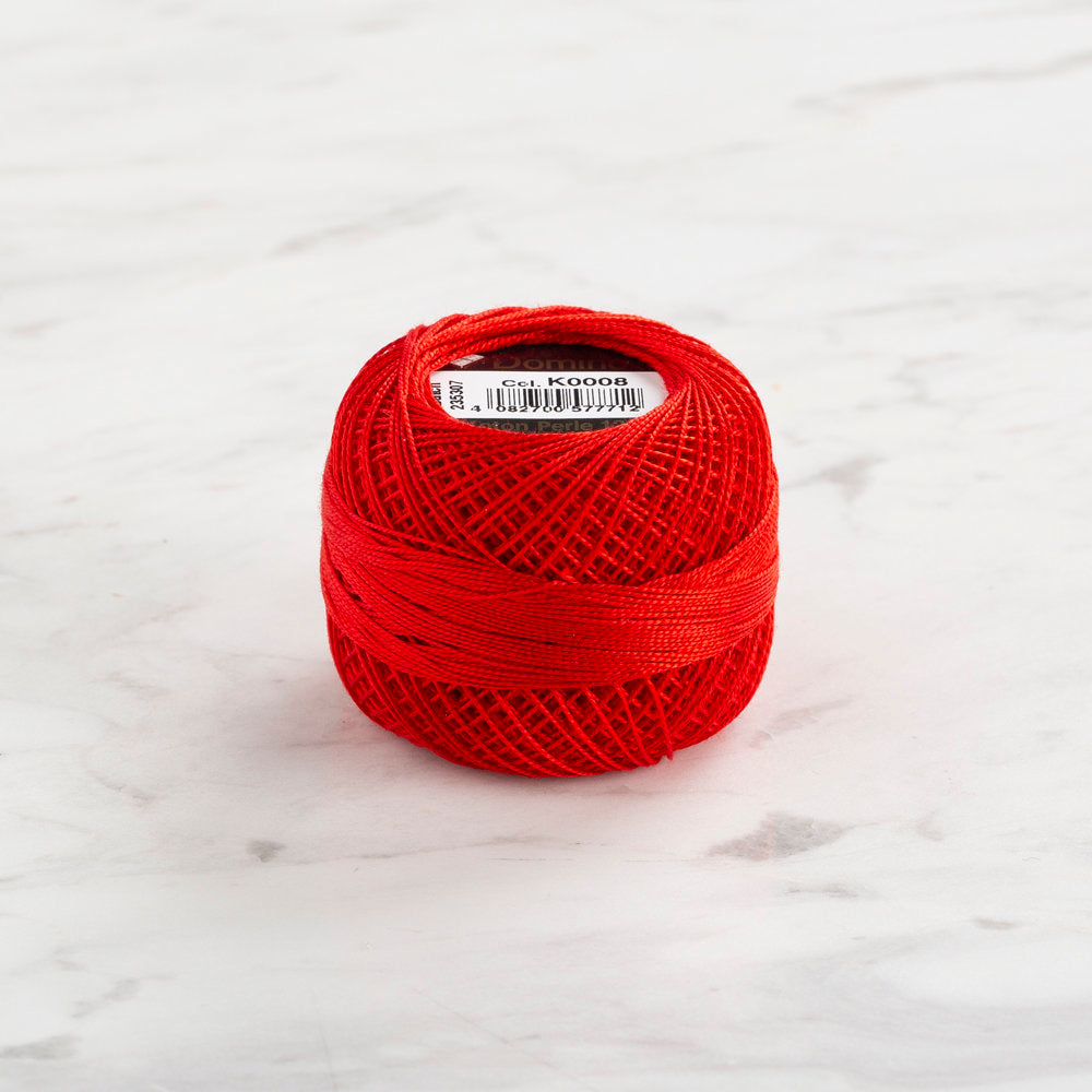 Domino Koton Perle 5gr Kırmızı No:12 Nakış İpliği - 4590012-K0008